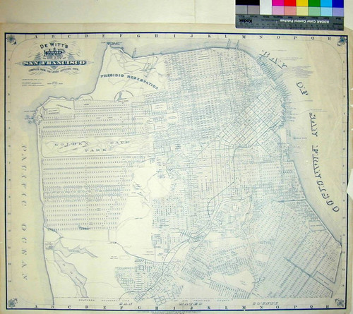 DeWitt's indexed map of the city of San Francisco : compiled from the latest official data