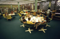 1969 - Young patrons reading in Central Children's Room