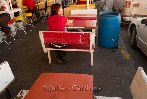 Woman Sitting at Table, Juárez, 2007