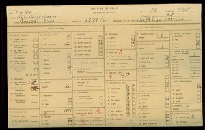 WPA household census for 1379 SUNSET BLVD, Los Angeles