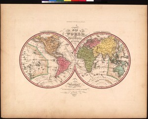A new map of the world on the globular projection
