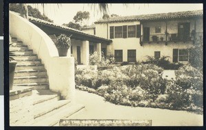 Exterior view of the Biltmore Hotel in Santa Barbara, ca.1930