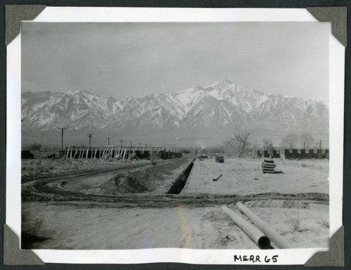 Photograph of blocks 6 and 12 under construction