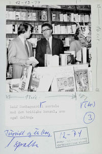 The opening of the FBG Isphahan, Iran in 1974. Leif Munksgaard (left) in conversation with the