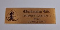 Checkmates Ltd. September Morn Rally 1957 Contestant