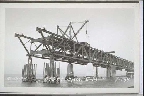 Piers E1, E21-22; West Anchor Arm, Deck Truss, Spans E1, E5-11, E13, E15-22, and Yerba Buena 1-4, 1934-35--No. 1-221