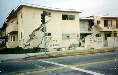 Earthquake damage, Sherman Oaks, Calif, January 1994