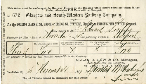 Railway receipt