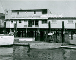Waterfront side of stores along Main Street of Tiburon taken from landing dock of Sam's Anchor Cafe