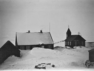 Kirken og præsteboligen, Upernavik 3.1.1924