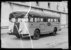 Ventura municipal bus, Southern California, 1935