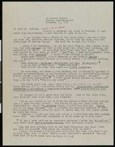 Caroline E. MacGill, letter, 1937-11-17, to Hamlin Garland