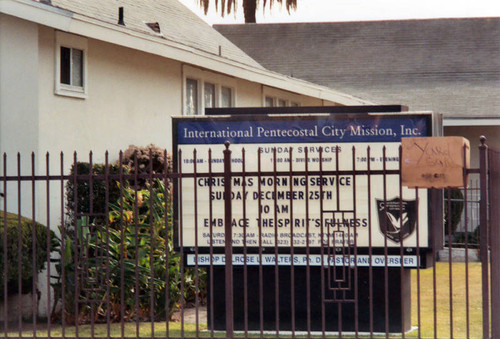 International Pentecostal City Mission, marquee