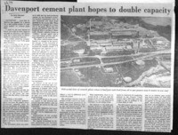 Davenport cement plant hopes to double capacity
