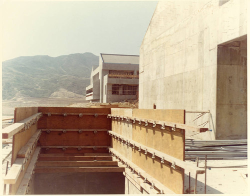 Murchison Science Complex and Tyler Campus Center under construction, 1972