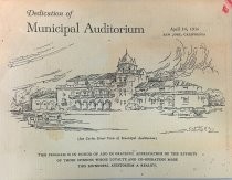 Program of Dedication of Municipal Auditorium, San Jose, California