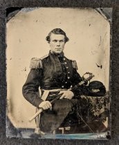 Portrait of an unknown Civil War soldier