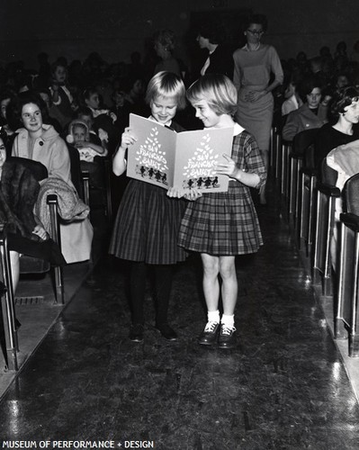 Children attending a performance of Lew Christensen's Nutcracker, circa 1960s