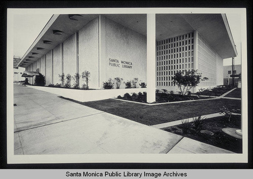 Santa Monica Public Library, Main Library building, 1343 Sixth Street, built 1964-1965