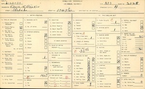 WPA household census for 1747 1/2 SICHEL, Los Angeles