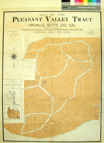 Map of the Pleasant Valley Tract at Oroville, Butte Co., Cal