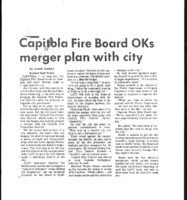 Capitola Fire Board OKs merger plan with city