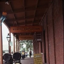 Old Sacramento. View of the Stanford Brothers Warehouse on Front and L Streets