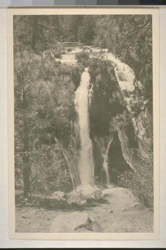 Burney Falls, Shasta Co.; August 1924; 1 print
