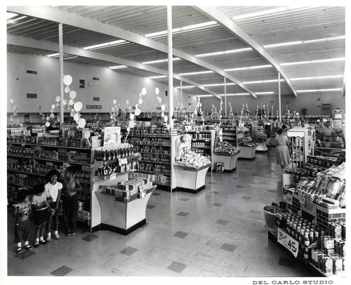 Interior of the Food Bowl Market at the Ann Darling Park Shopping Center