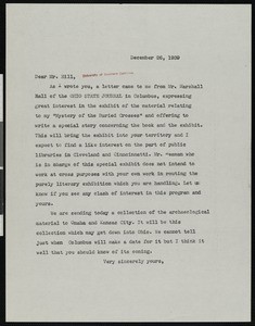 Hamlin Garland, letter, 1939-12-26, to Eldon C. Hill