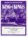 Brochure for screening of "The King of Kings" (1927)