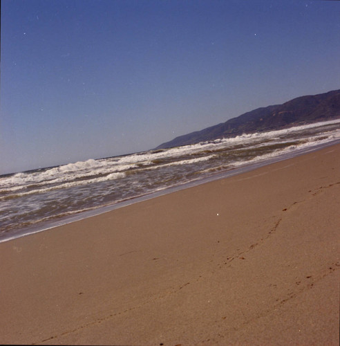Point Dume beach in Malibu, circa 1969
