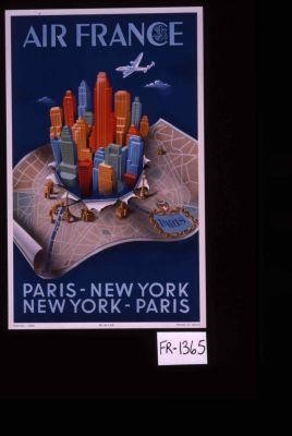 Air France. Paris-New York - New York-Paris
