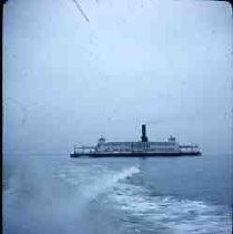 Slides of California Historical Sites. Southern Pacific ferry boat on San Francisco Bay