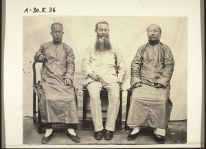 Catechist Ho, Rev. Leonhardt, Judge Wong in Fopin