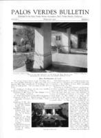 Palos Verdes Bulletin, February 1927. Volume 3. Number 2