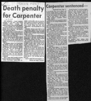 Death penalty for Carpenter