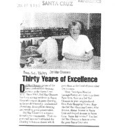 Thirty years of excellence