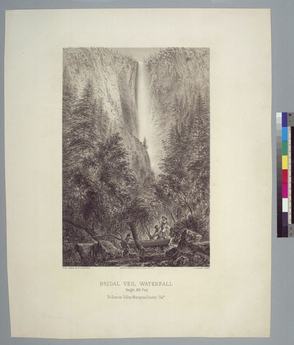 Bridal Veil Waterfall... Yosemite Valley, Mariposa County, Cal[iforni]a