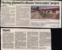 Meeting planned to discuss 'town center' project