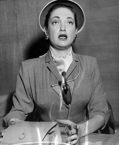 Dorothy Lamour on stand
