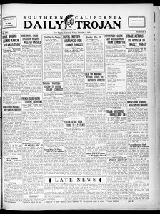 Southern California Daily Trojan, Vol. 21, No. 54, December 06, 1929