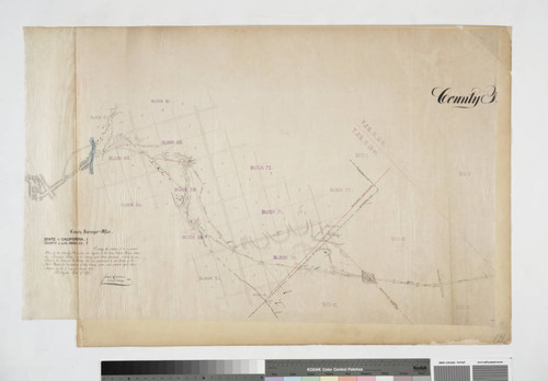 Plan of the County Road from Los Angeles to the San Gabriel River called the Jaboneria Road