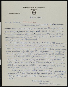 Richard F. Jones, letter, 1932-02-14, to Hamlin Garland