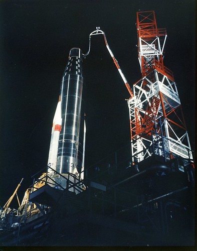 Atlas 3C, on Pad------- stamped: Master Inter. Neg.; missile in image is numbered 3C