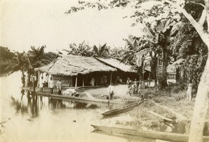 Galwa village, in Gabon