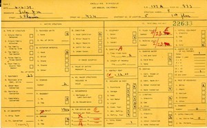 WPA household census for 434 S FLOWER, Los Angeles