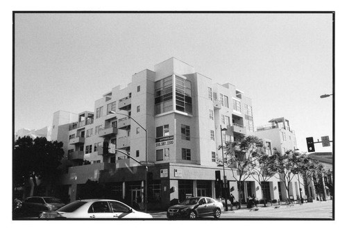 Apartment building, 1410 Fifth Street on the corner of Santa Monica Blvd., November 2010