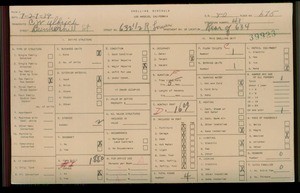 WPA household census for 632 N BUNKER HILL, Los Angeles