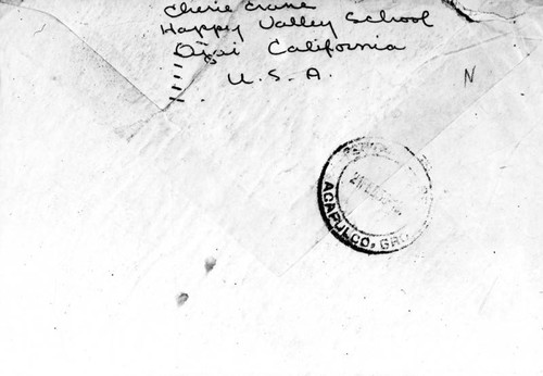 Envelope addressed to Johnny Stompanato